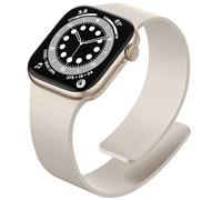IMIVIO Magnetic Silicone WatchBand Compatible with Apple Watch Bands for Women 40mm 41mm 38mm, Soft Sport Replacement Strap with Strong Magnet for iWatch Series 10 9 8 ULTRA 2 7 6 5 4 3 1, Starlight