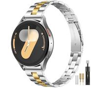 IMIVIO Slim Metal Compatible with Samsung Galaxy Watch 7 band, 20mm Stainless Steel Strap for Galaxy Watch Bands 40mm 44mm Women, Dressy Thin Chain Bands for Galaxy Watch FE/ 6/5/ 4/ Active 2