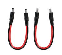 IMIYORE 1FT 5.5mmx2.1mm 14AWG Male to Male Connector Cable DC Power Extension Cable 5521 Connector for Solar Panel Outdoor Power LED Strip Router 2pcs