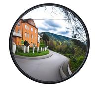 IMJONO Acrylic Safety Convex Mirror,12 inch Round Indoor Mirror 160° Adjustable Wide Angle View,Blind Spot Mirror for House Garage,Warehouse,Store,Office,Personal or Traffic Safety