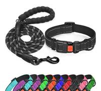 IMKRC Dog Collar - Adjustable Puppy Collar Medium, Harnesses & Leads Set for Dogs, Detachable with Safety Locking Buckle- Shock Collar, Anti-Bark Collar for Dogs (XS 10-12 inches, Black)