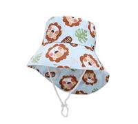imKutie Baby Hat, UPF 50+ Toddler Boys Girls Wide Brim Cartoon Dinosaur Animal Car Flower Summer Bucket Hats Adjustable Baby Sun Hat with Chin Strap for 6 Months - 8 Years