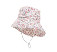 imKutie Baby Hat, UPF 50+ Toddler Boys Girls Wide Brim Cartoon Dinosaur Animal Car Flower Summer Bucket Hats Adjustable Baby Sun Hat with Chin Strap for 6 Months - 8 Years