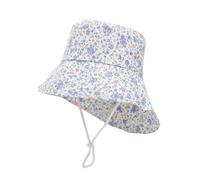 imKutie Baby Hat, UPF 50+ Toddler Boys Girls Wide Brim Cartoon Dinosaur Animal Car Flower Summer Bucket Hats Adjustable Baby Sun Hat with Chin Strap for 6 Months - 8 Years