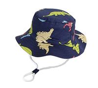 imKutie Baby Sun Hat, UPF 50+ Toddler Kids Cartoon Animal Shark Star Summer Bucket Hats Adjustable Baby Hat with Chin Strap for 6 Months-8 Years