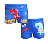 imKutie Boys Swimming Shorts, 2 Pack Baby Boys Cute Shark Dinosaur Casual Swimming Trunks Kids Swimsuit Beach Holiday Swim Board Shorts Age 1-9 Years