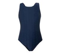 imKutie Girls Swimsuit, Kids One Piece Racerback Swimwear Athletic Quick Dry Swimming Costume UPF 50+ Beach Bathing Suit for 3-13 Years Navy