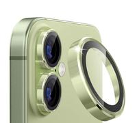 imluckies Camera Lens Protector for iPhone 17 6.3", [AR+AF] HD Clear Tempered Glass Lens Cover, 9H Hardness Scratch Resistant Individual Metal Ring, Case Friendly & Easy Install, Sage Green