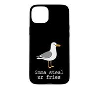 Imma Steal Ur Fries Funny Seagull Beach Summer Snacks Case for iPhone 15 Plus