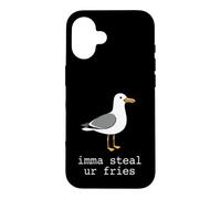 Imma Steal Ur Fries Funny Seagull Beach Summer Snacks Case for iPhone 16