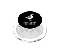 Imma Steal Ur Fries Funny Seagull Beach Summer Snacks PopSockets PopGrip for MagSafe
