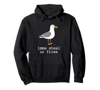 Imma Steal Ur Fries Funny Seagull Beach Summer Snacks Pullover Hoodie