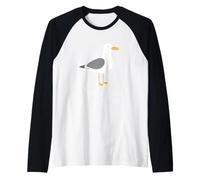 Imma Steal Ur Fries Funny Seagull Beach Summer Snacks Raglan Baseball Tee