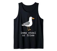 Imma Steal Ur Fries Funny Seagull Beach Summer Snacks Tank Top