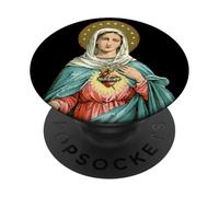 Immaculate Heart by Mary Our Blessed Mother Catholic PopSockets Adhesive PopGrip