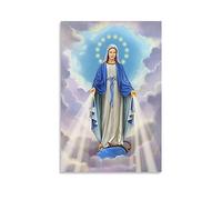 Immaculate Heart of Mary Pray for Us Art PosterCanvas Poster Decorative Painting Canvas Wall Posters And Art Picture Print Modern Family Bedroom Decor Posters 08x12inch(20x30cm)