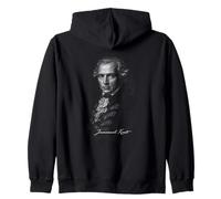 Immanuel Kant Classic Enlightenment Philosopher Portrait Zip Hoodie