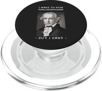 Immanuel Kant I want to stop Philosophizing Pun PopSockets PopGrip for MagSafe