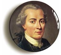 Immanuel Kant Philosopher Fridge Magnet (Circular 2inch / 50mm Diameter)