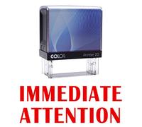 IMMEDIATE Attention Self Inking Rubber Stamp Custom Colop Office Stationary P20 Mini Stamper
