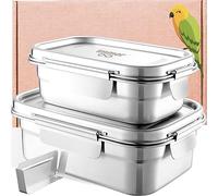 immer Bento Lunchbox - Stainless Steel Plastic-Free Eco Lunch Box, Leakproof and BPA-Free Silicone Seal (SafeLock Set 28+56oz)