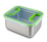 immer Stainless Steel Storage Container - Airtight & Leak Proof, 18/8 Stainless Steel, Dishwasher-Safe, Oven Safe up to 482°F, Large Food Container for Meal Prep, Marinade, Storage (6L)