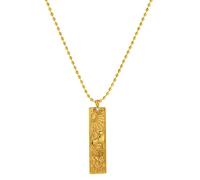immerFancy Gold Zodiac Sign Necklace for Women Men Vintage Totempol Pendant 12 Constellations Trendy Astrology Horoscope Unisex Jewelry Birthday Gift, 17.90 inch, Metal gemstone, Cubic Zirconia
