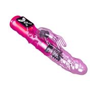Immerse Creations Rampant Rabbit Vibrator with 10 Modes - Thrusting Rabbit Dildo with Textured Shaft for Intense Stimulation - Waterproof & Easy to Use with Quiet Operation - Powerful Dual Vibrator