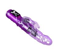 Immerse Creations Rampant Rabbit Vibrator with 10 Modes - Thrusting Rabbit Dildo with Textured Shaft for Intense Stimulation - Waterproof & Easy to Use with Quiet Operation - Powerful Dual Vibrator