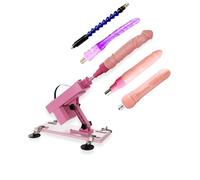 Immerse Creations Sex Machine with 5 Dildo Attachments - Thrusting Dildo Machine with Adjustable Speeds for Enduring, Enhanced Masturbation - Versatile & Stable Operation Sex Toy for Men & Women