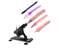 Immerse Creations Sex Machine with 5 Dildo Attachments - Thrusting Dildo Machine with Adjustable Speeds for Enduring, Enhanced Masturbation - Versatile & Stable Operation Sex Toy for Men & Women