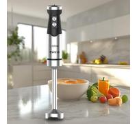 Immersion Blender, Handheld Stick Blender with 20 Speed Settings, Stainless Steel Body for Blending Juice, Mashed Potatoes, Vegetable Puree, Smoothies