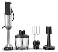 Immersion Blender, Heavy Duty Copper Motor, Stainless Steel Smart Bar with Egg Beaters, Potato Masher, Chopper/Food Processor