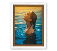 Immersion Coastal Framed Wall Art Print A1 (84.1×59.4cm) White, Wall Decor for Living Room, Bedroom, Office & Home, Ready to Hang, Art Gift