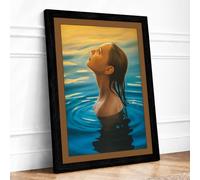 Immersion Coastal Framed Wall Art Print A2 (59.4×42cm) Black, Wall Decor for Living Room, Bedroom, Office & Home, Ready to Hang, Art Gift