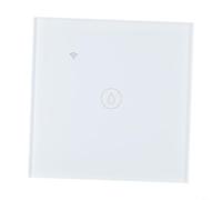 Immersion Heater Timer For Alexa For Tuya - 40A AC 110-240V Smart Water Heater Switch - WiFi Wall Touch Boiler Switch - Bluetooth-WiFi Dual Mode - Remote Control(White)