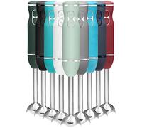Immersion Stick Hand Blender with Stainless Steel Blades, Powerful Electric Ice Crushing 2-Speed Control Handheld Food Mixer, Purees, Smoothies, Shakes, Sauces & Soups, Sage