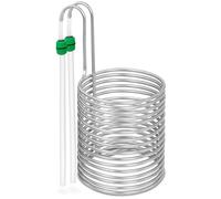 Immersion Wort Chiller Ø 26 cm 16 Coils Stainless Steel - Homebrew Mash Tuns by Royal Catering Silver