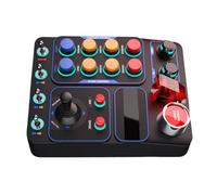 Immersive racing experience multiple lighting and multi-function buttons ABS simulator control box for gaming efficiency