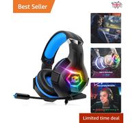 Immersive RGB Lights Gaming Headset: Stereo Surround Sound & Noise Cancellation