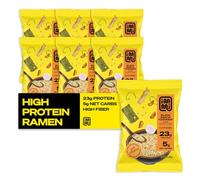 immi Black Garlic "Chicken" Ramen, 100% Plant Based, Keto Friendly, Low Carb, High Protein, Packaged Noodle Meal Kit, Ready to Eat, 6 Pack