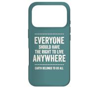 Immigrants equal freedom message Earth belongs to us all Case for iPhone 17 Pro