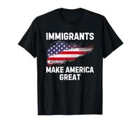 Immigrants Make America Great Flag T-Shirt