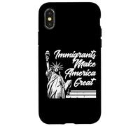 Immigrants Make America Great Statue Liberty Men Women Kids Case for iPhone X/XS