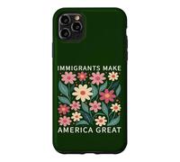 Immigrants Make America Great Wild Floral Flowers Boho Case for iPhone 11 Pro Max