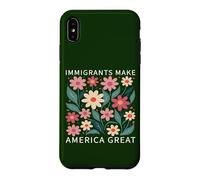 Immigrants Make America Great Wild Floral Flowers Boho Case for iPhone XS Max