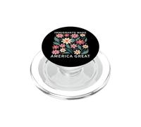 Immigrants Make America Great Wild Floral Flowers Boho PopSockets PopGrip for MagSafe