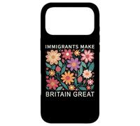 Immigrants Make Britain Great | Boho Wild Floral Flowers UK Case for iPhone 17 Pro Max