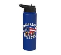 Immigrants Welcome | Celebrating Diversity in America Stainless Steel Insulated Water Bottle