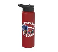 Immigrants Welcome | Celebrating Diversity in America Stainless Steel Insulated Water Bottle